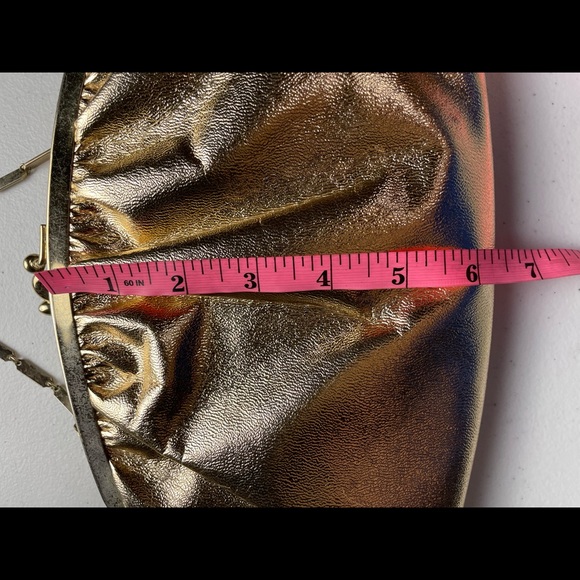 Vintage HL Harry Levine Gold Evening Purse Handbag - Picture 4 of 7